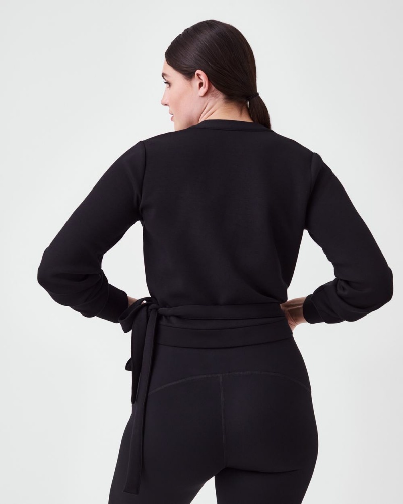 Topy Spanx AirEssentials Ballet Wrap Černé | 9208364-MO