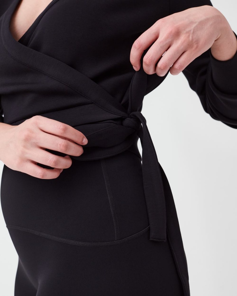 Topy Spanx AirEssentials Ballet Wrap Černé | 9208364-MO