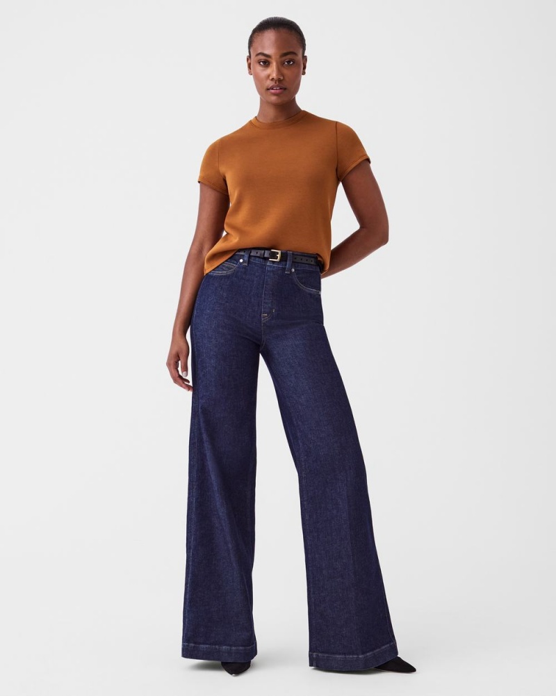 Topy Spanx AirEssentials Cap Sleeve Hnědé | 3269704-OF