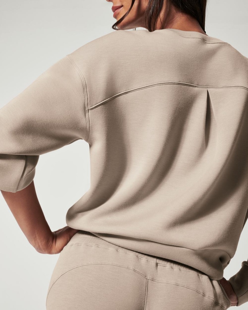 Topy Spanx AirEssentials Crew Béžový | 2541087-OS