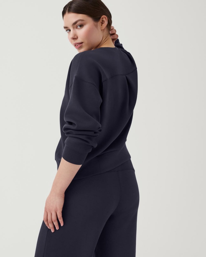 Topy Spanx AirEssentials Crew Tmavě Blankyt | 4309176-QN