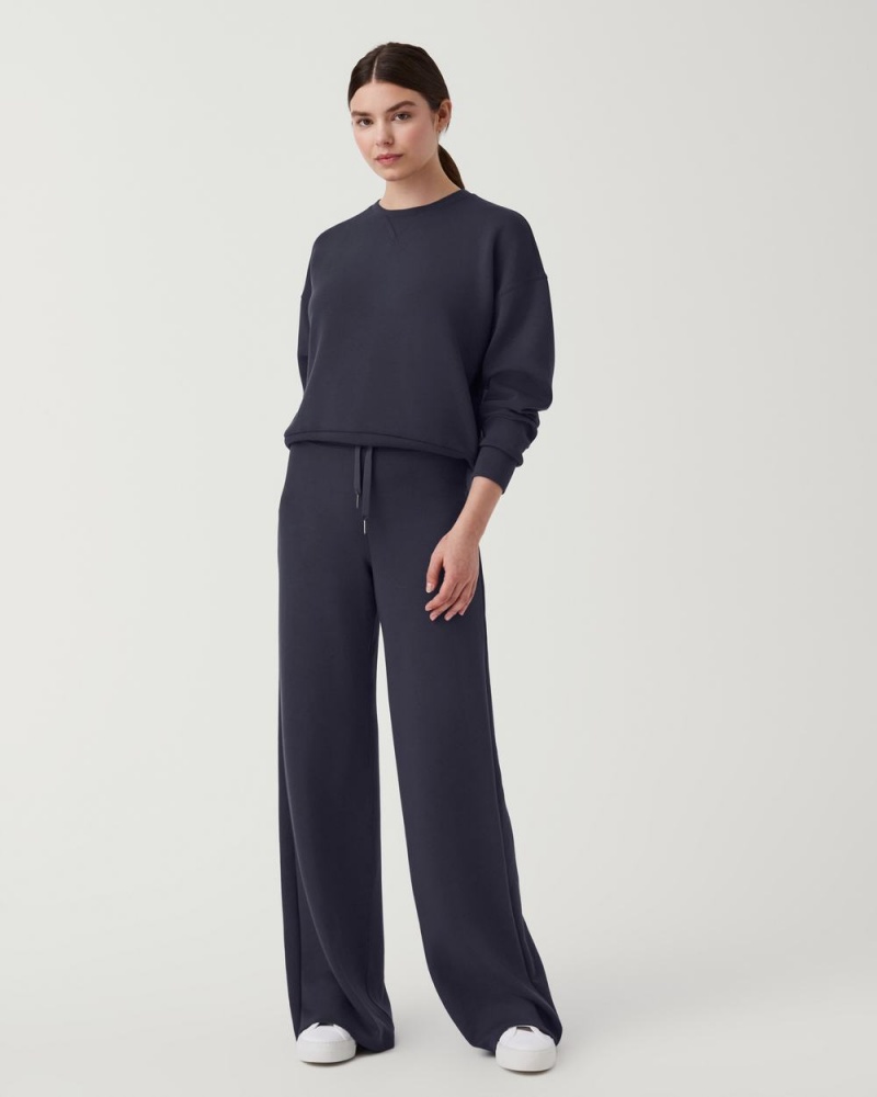 Topy Spanx AirEssentials Crew Tmavě Blankyt | 4309176-QN
