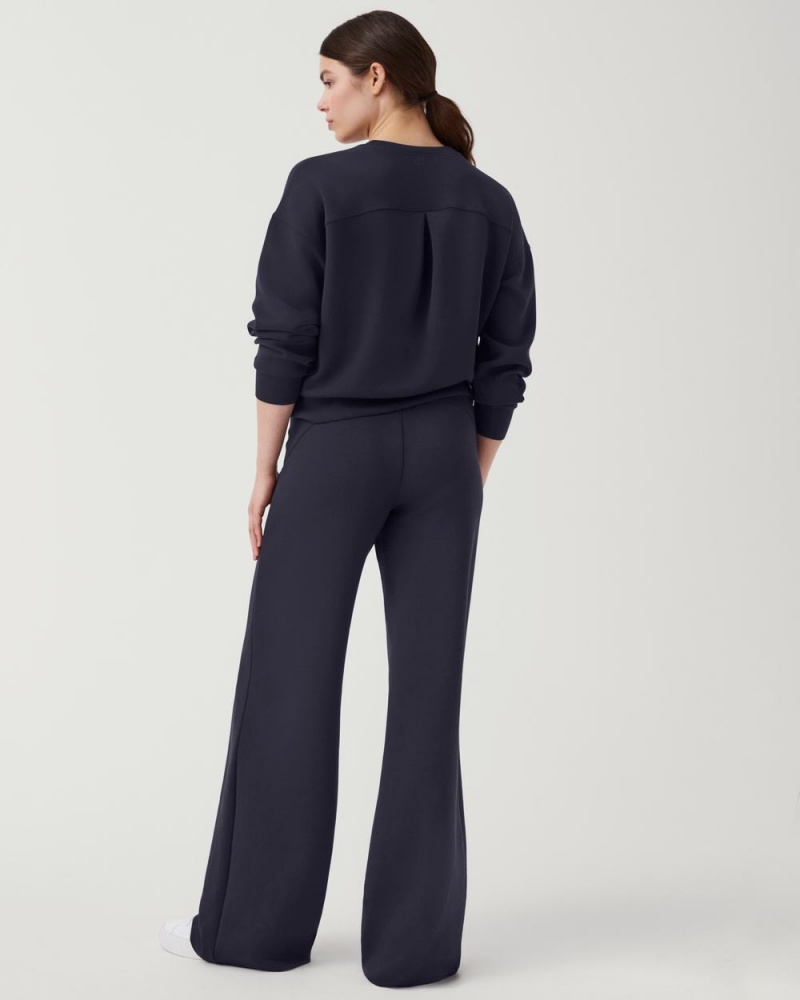 Topy Spanx AirEssentials Crew Tmavě Blankyt | 4309176-QN