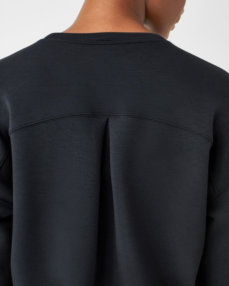 Topy Spanx AirEssentials Crew Černé | 0351629-VT