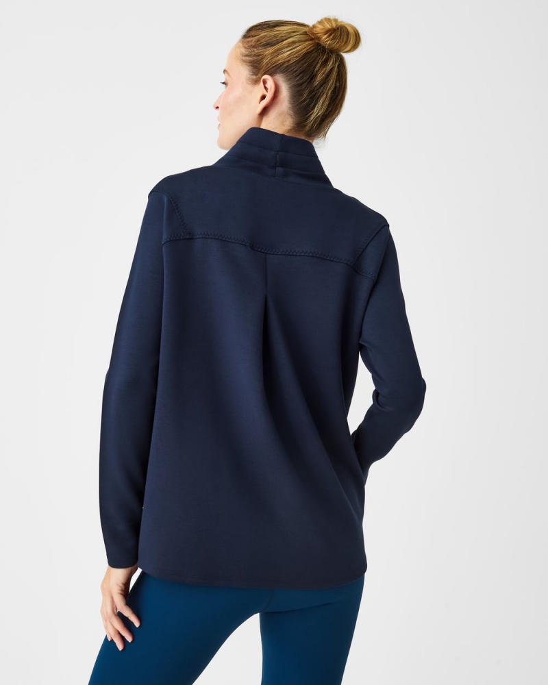 Topy Spanx AirEssentials ‘Got-Ya-Covered’ Pullover Tmavě Blankyt | 9265031-DH