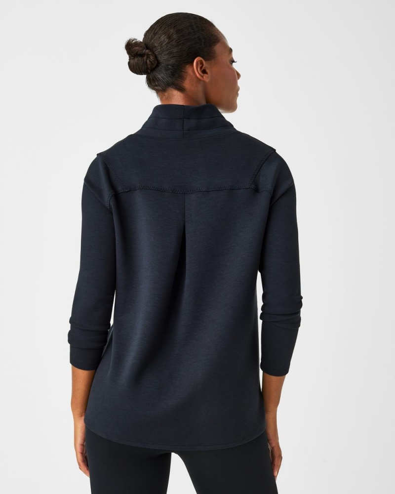 Topy Spanx AirEssentials ‘Got-Ya-Covered’ Pullover Černé | 0537194-UT