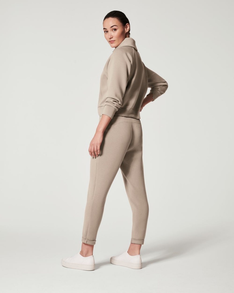 Topy Spanx AirEssentials Half Zip Béžový | 2517608-UY