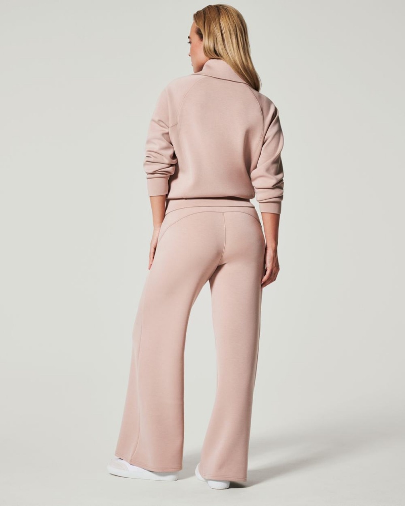 Topy Spanx AirEssentials Half Zip Růžové | 3986402-SY