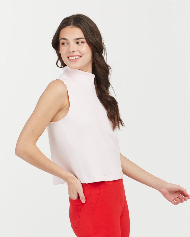 Topy Spanx AirEssentials Mock Neck Růžové | 1958240-KH