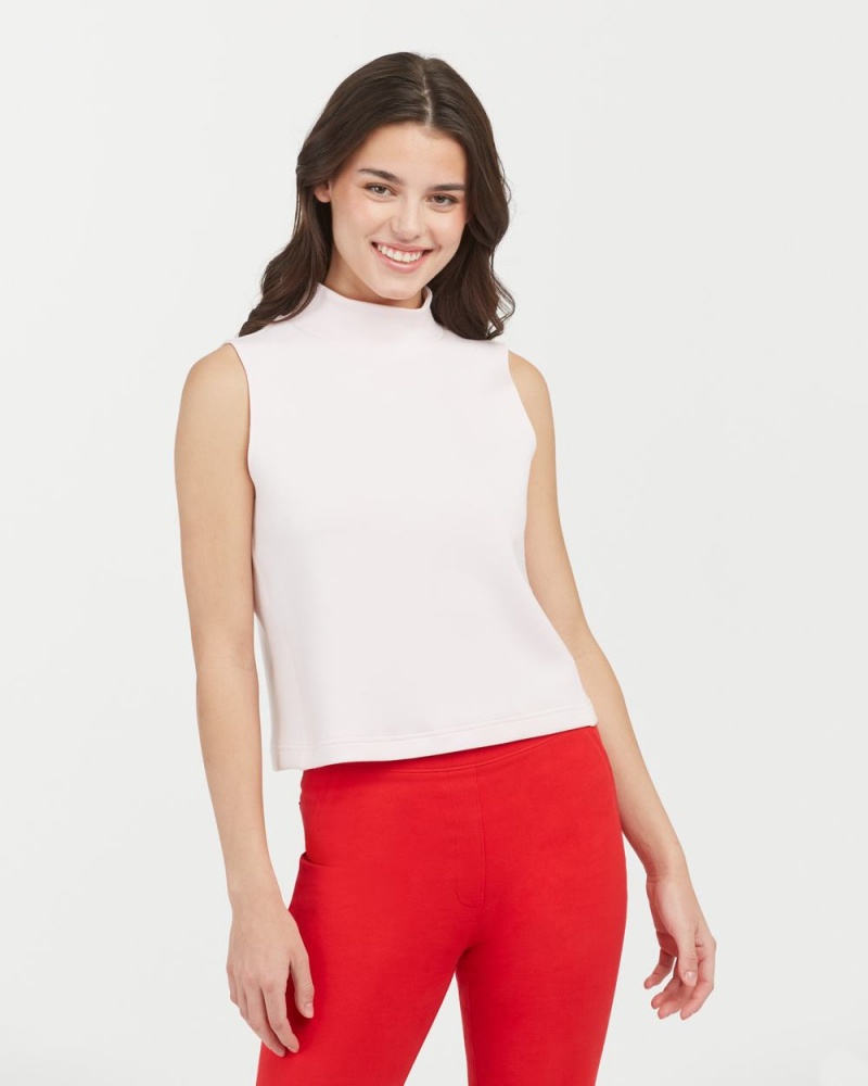 Topy Spanx AirEssentials Mock Neck Růžové | 1958240-KH