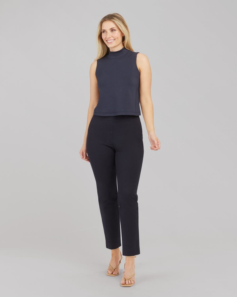 Topy Spanx AirEssentials Mock Neck Tmavě Blankyt | 9702158-DF