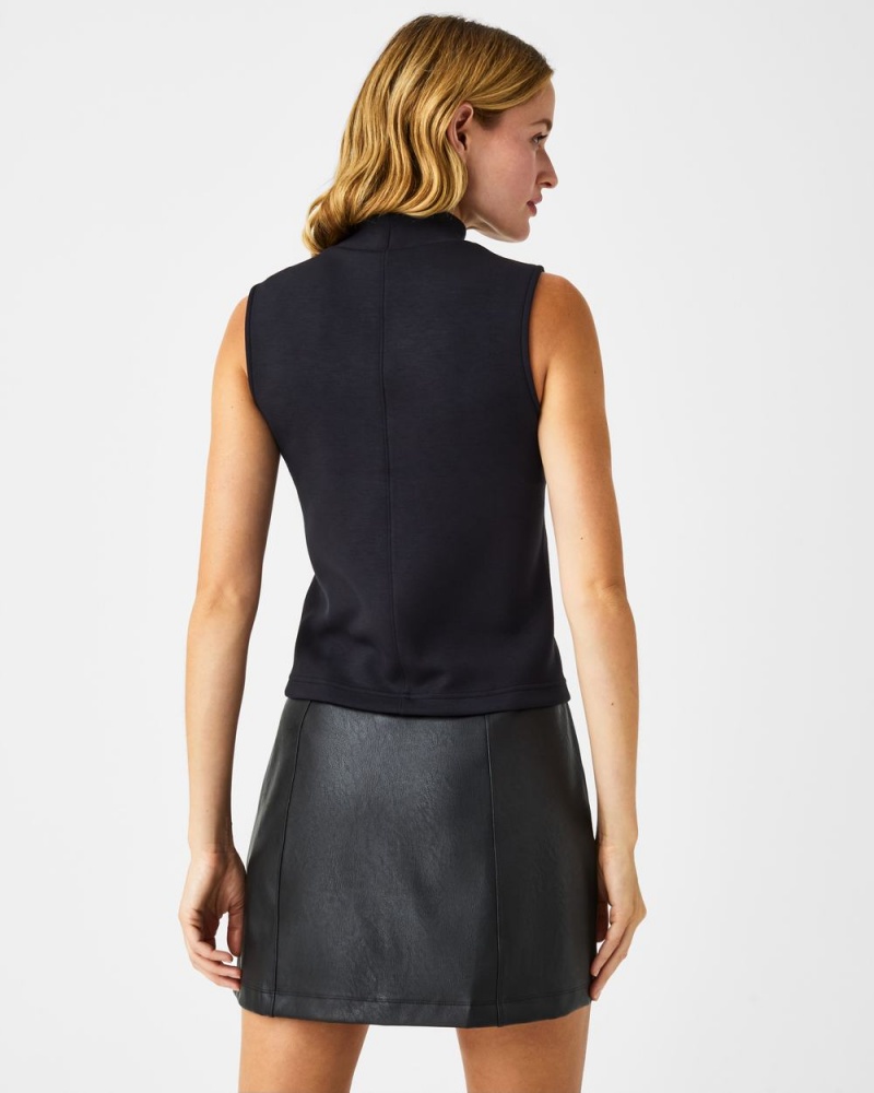 Topy Spanx AirEssentials Mock Neck Černé | 5362894-UZ