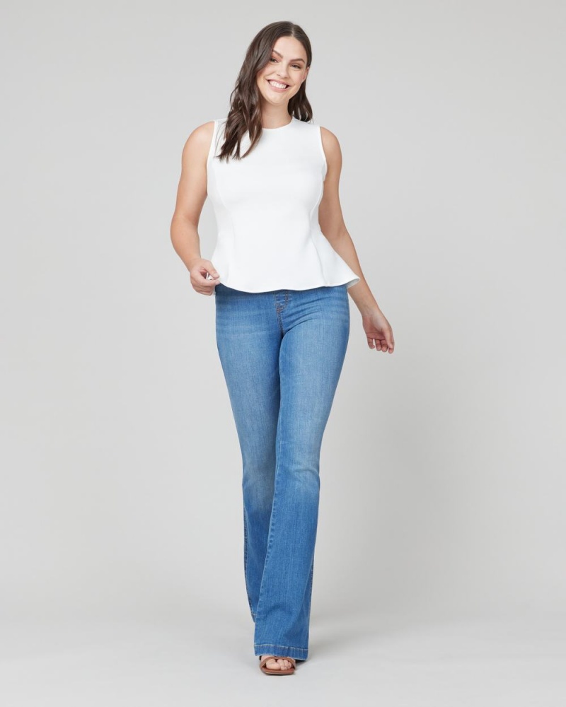 Topy Spanx AirEssentials Peplum ‘At-the-Hip’ Bílé | 2309754-UZ