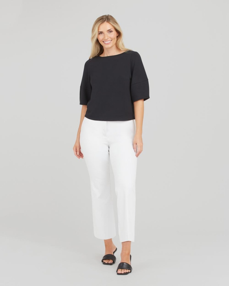 Topy Spanx AirEssentials Puff Sleeve ‘At-the-Hip’ Černé | 7251869-LJ