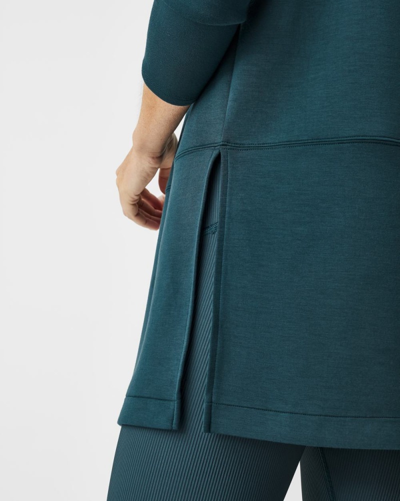 Topy Spanx AirEssentials Turtleneck Tunic Tmavě Blankyt | 6134807-CO