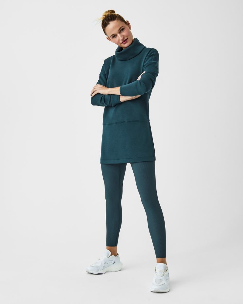 Topy Spanx AirEssentials Turtleneck Tunic Tmavě Blankyt | 6134807-CO