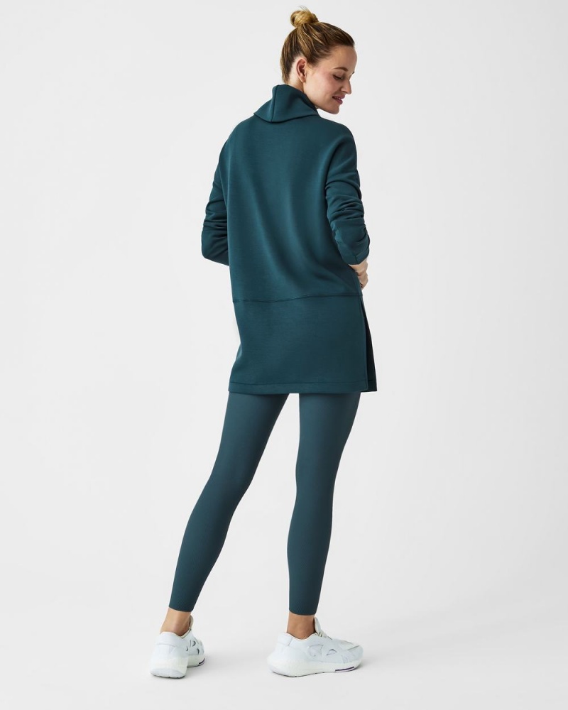 Topy Spanx AirEssentials Turtleneck Tunic Tmavě Blankyt | 6134807-CO
