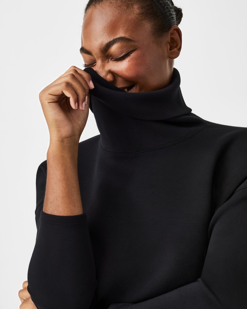 Topy Spanx AirEssentials Turtleneck Tunic Černé | 3915427-JK