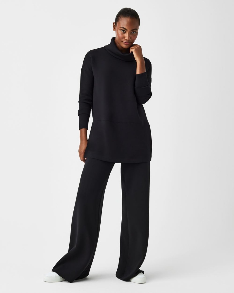 Topy Spanx AirEssentials Turtleneck Tunic Černé | 3915427-JK