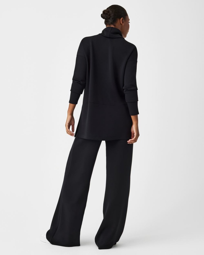 Topy Spanx AirEssentials Turtleneck Tunic Černé | 3915427-JK