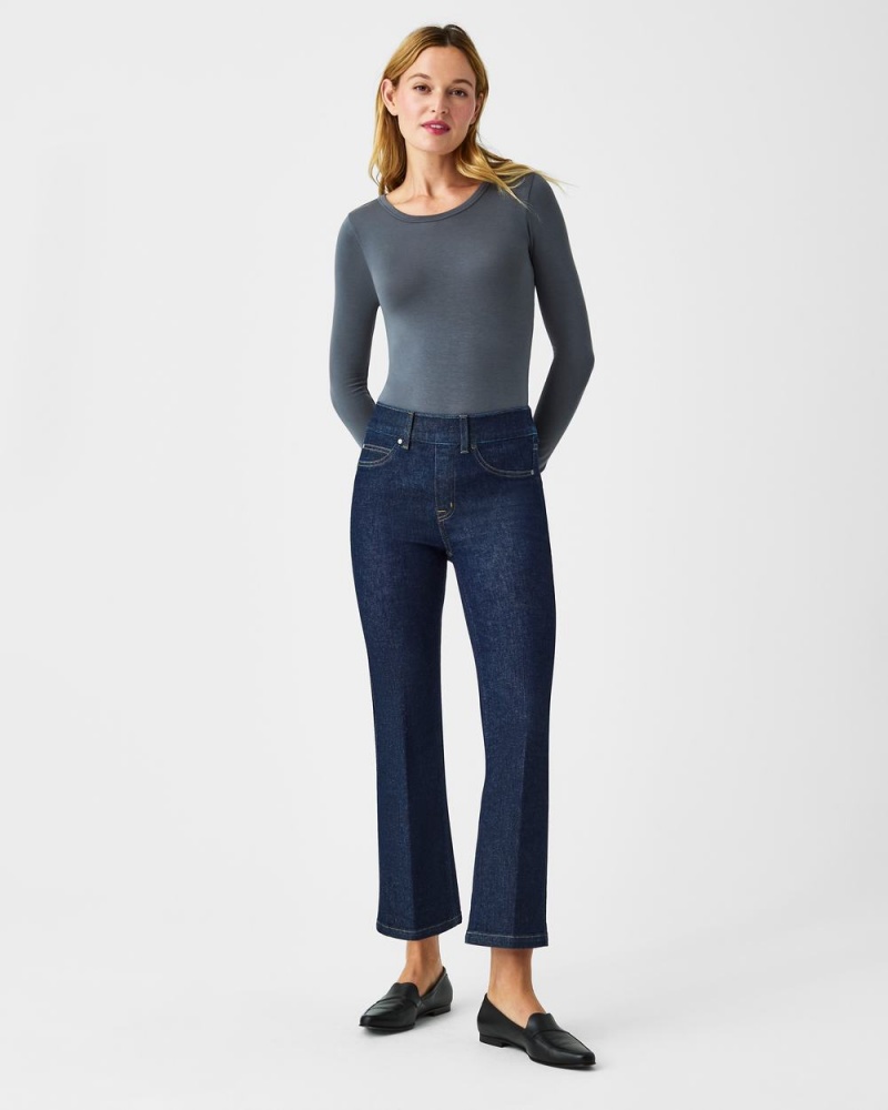 Topy Spanx Better Base Long Sleeve Crew Šedé | 8541239-RG