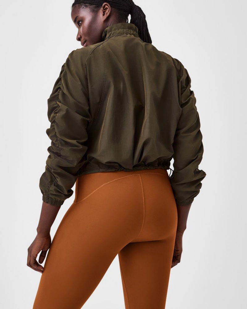 Topy Spanx Organza Windbreaker Olive/Black | 7261348-GV