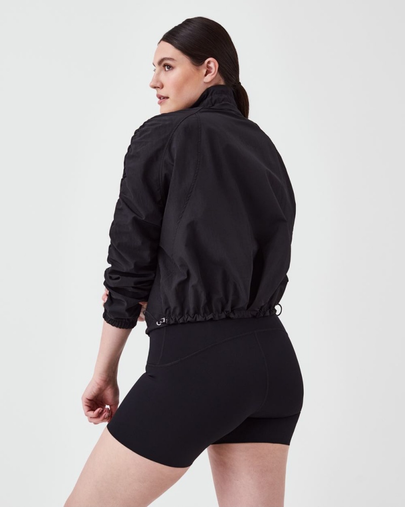 Topy Spanx Organza Windbreaker Černé | 3028415-NY