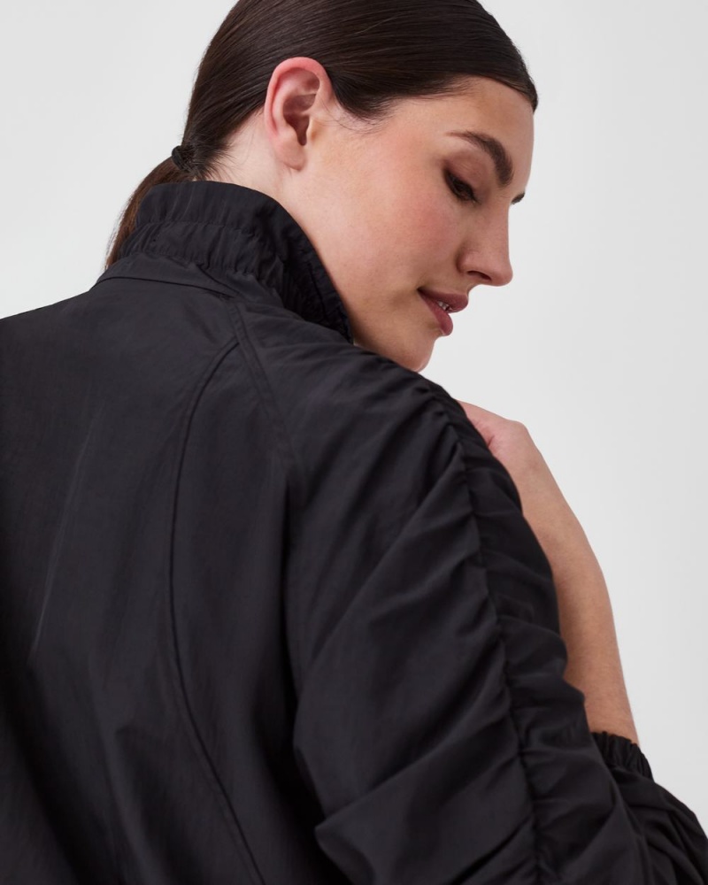 Topy Spanx Organza Windbreaker Černé | 3028415-NY