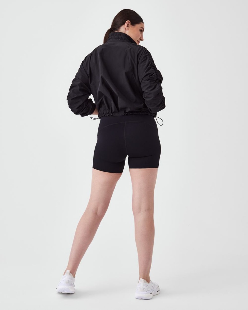 Topy Spanx Organza Windbreaker Černé | 3028415-NY
