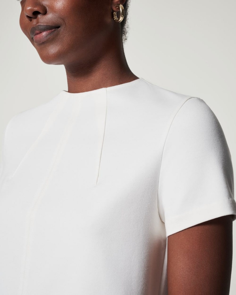 Topy Spanx The Perfect Funnel Neck Bílé | 1485063-AO