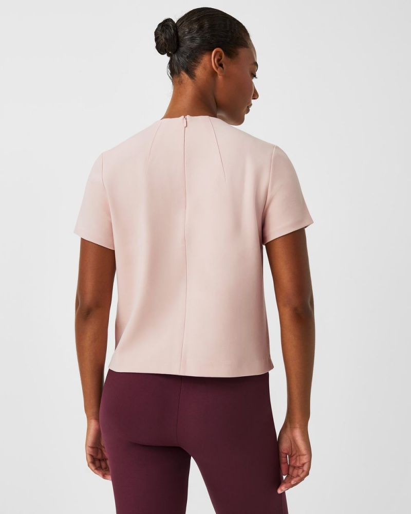 Topy Spanx The Perfect Funnel Neck Růžové | 0194287-MO