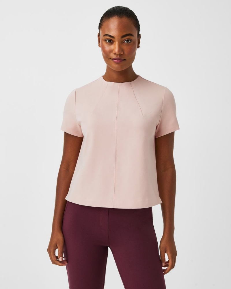 Topy Spanx The Perfect Funnel Neck Růžové | 0194287-MO
