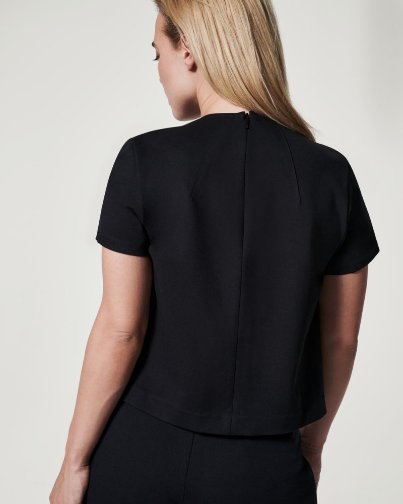 Topy Spanx The Perfect Funnel Neck Černé | 7083169-NH