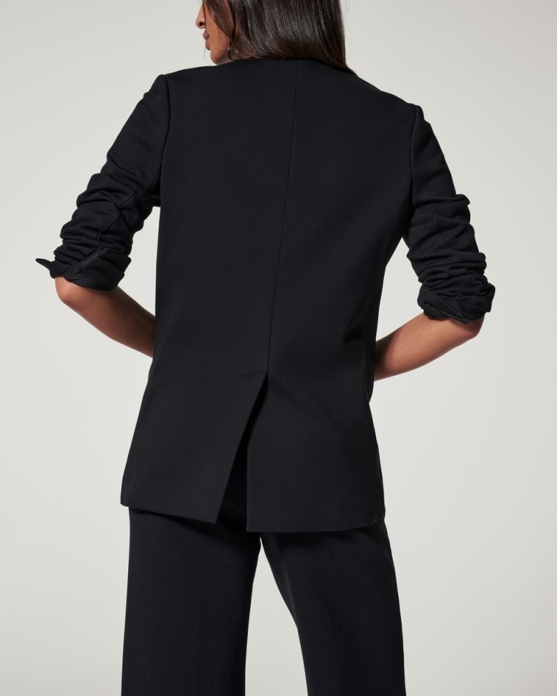 Topy Spanx The Perfect Oversized Blazer Černé | 6238051-MN