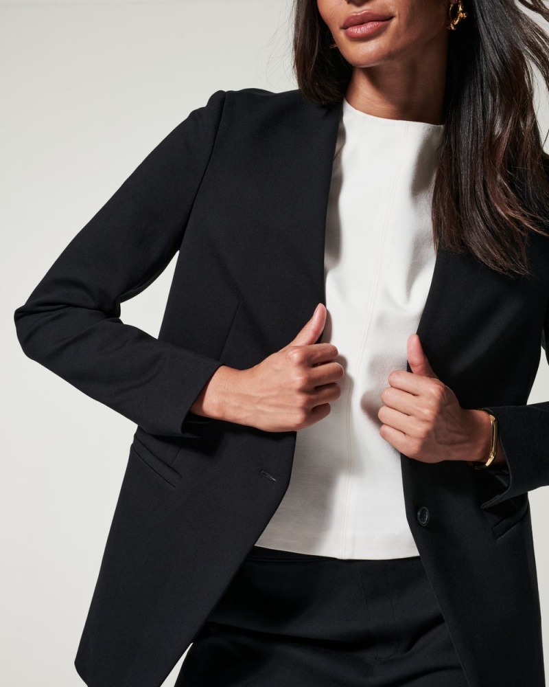 Topy Spanx The Perfect Oversized Blazer Černé | 6238051-MN