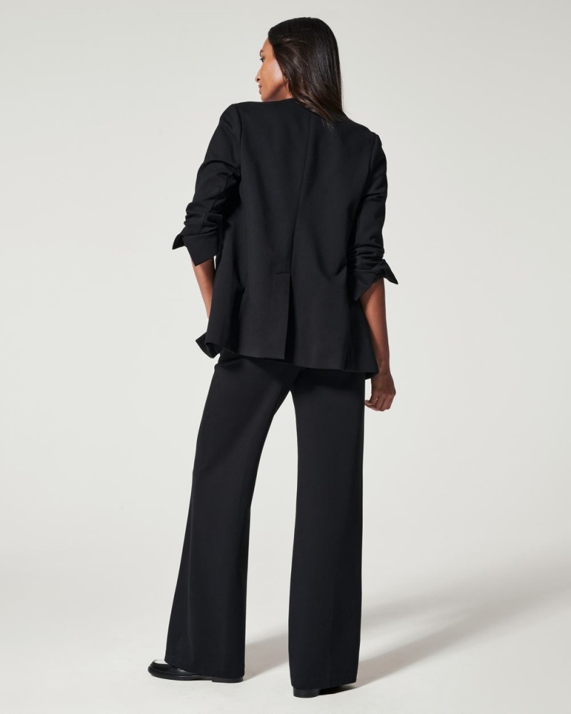 Topy Spanx The Perfect Oversized Blazer Černé | 6238051-MN