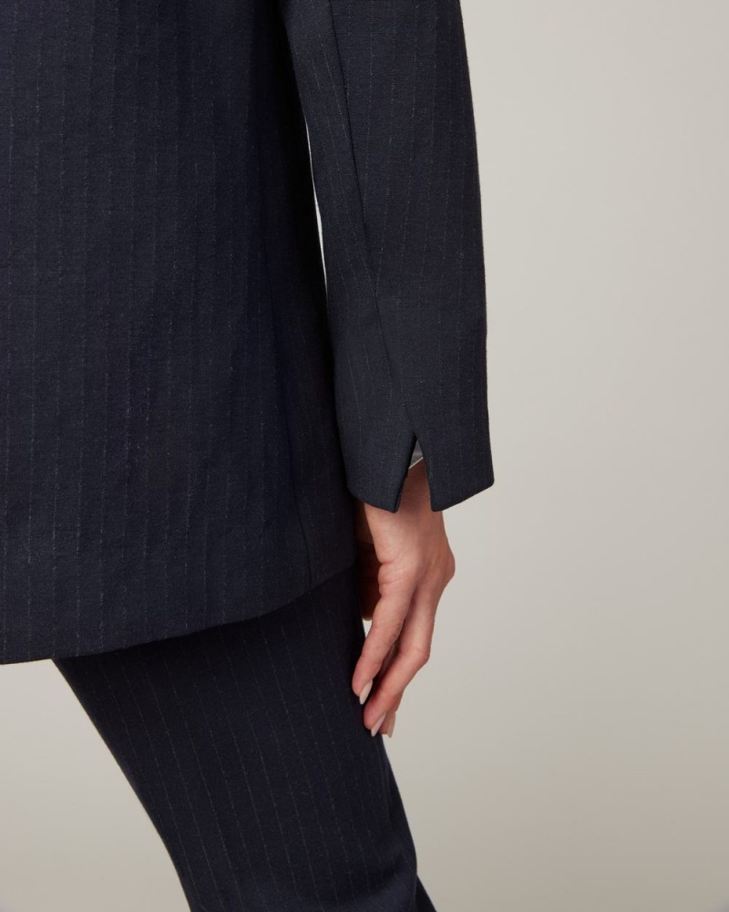 Topy Spanx The Perfect Oversized Blazer Tmavě Blankyt Šedé | 0451789-TX