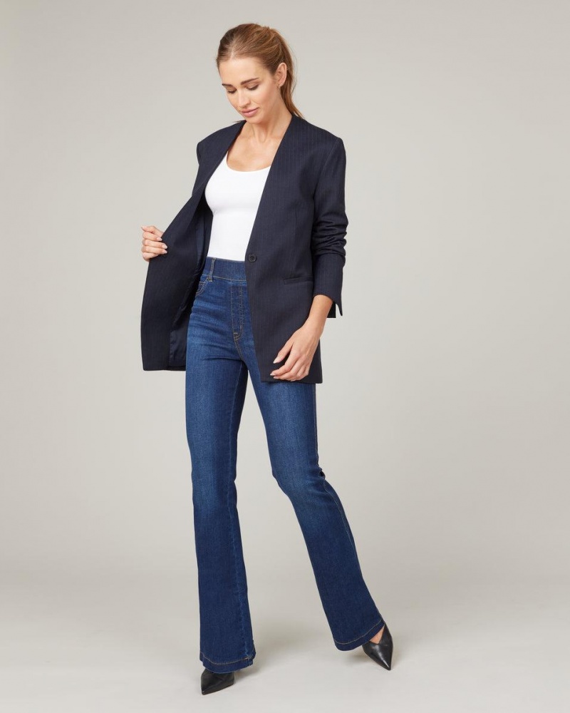 Topy Spanx The Perfect Oversized Blazer Tmavě Blankyt Šedé | 0451789-TX