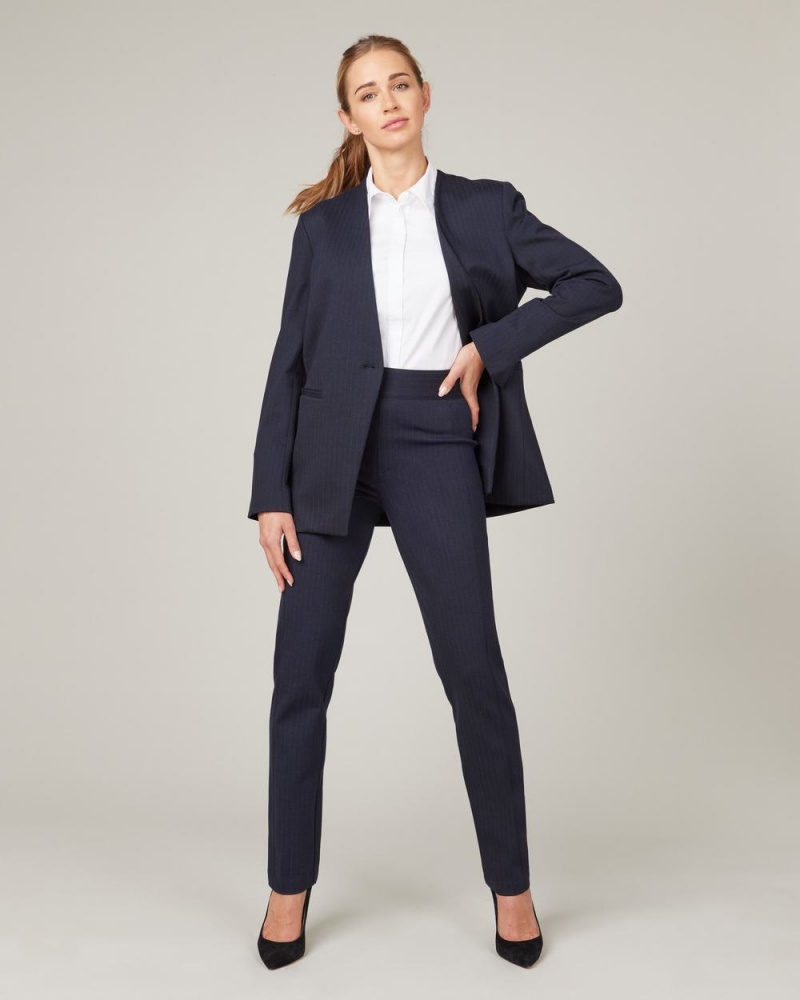 Topy Spanx The Perfect Oversized Blazer Tmavě Blankyt Šedé | 0451789-TX