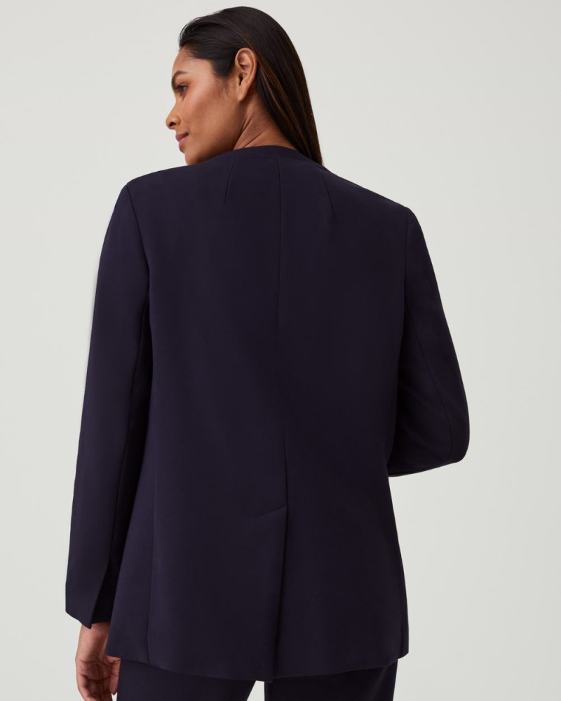 Topy Spanx The Perfect Oversized Blazer Tmavě Blankyt | 7540312-YJ