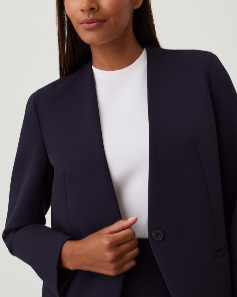 Topy Spanx The Perfect Oversized Blazer Tmavě Blankyt | 7540312-YJ