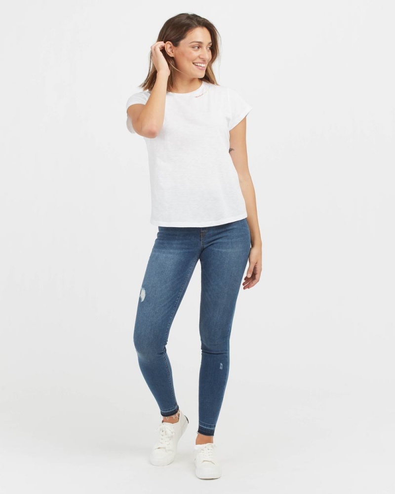 Tričko Spanx Pima Bavlněné Embroidered Grafická Viacfarebný | 8356290-QP