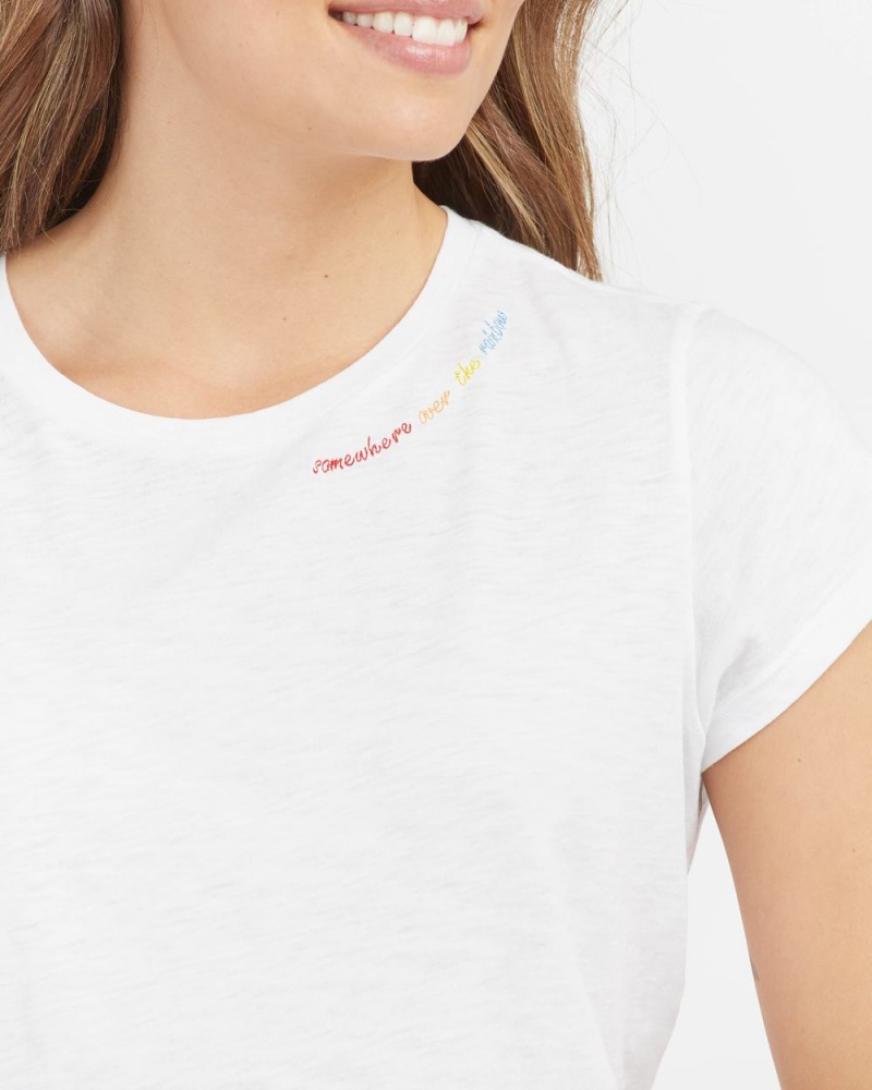 Tričko Spanx Pima Bavlněné Embroidered Grafická Viacfarebný | 8356290-QP
