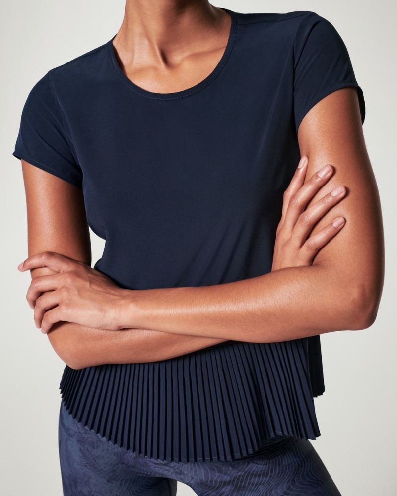 Tričko Spanx Yes, Pleats! Tmavě Blankyt | 3860279-XQ