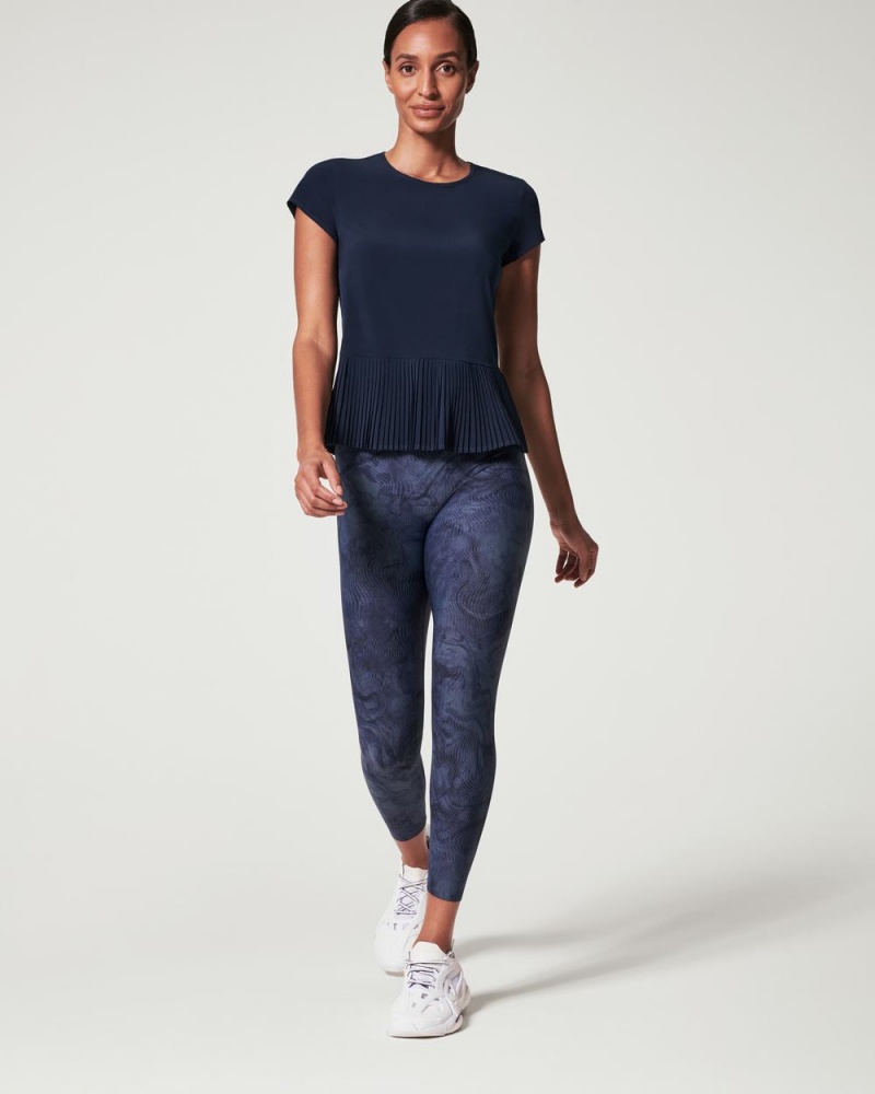 Tričko Spanx Yes, Pleats! Tmavě Blankyt | 3860279-XQ