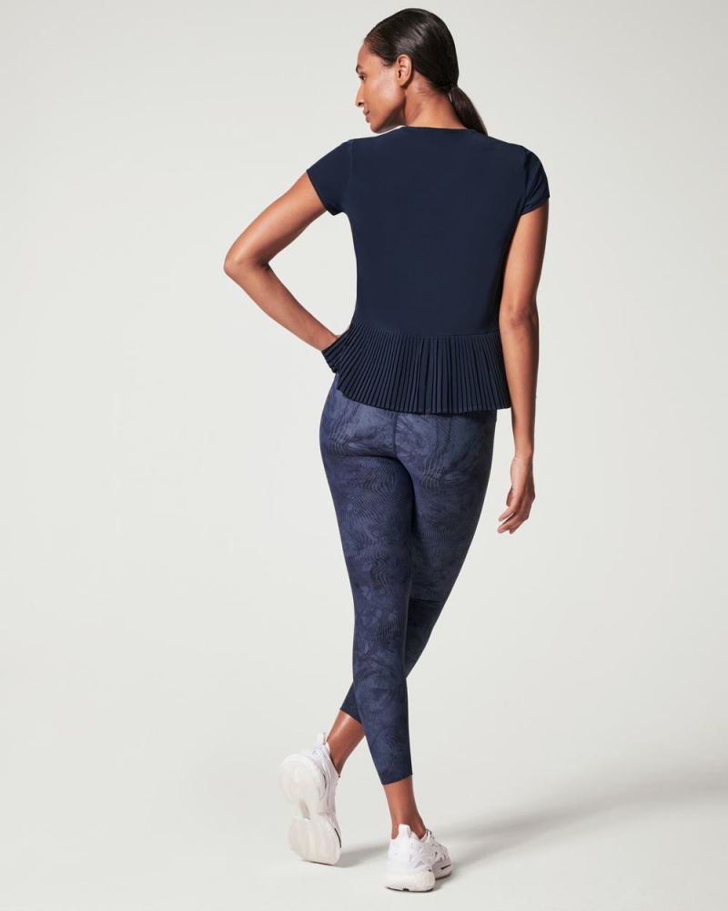 Tričko Spanx Yes, Pleats! Tmavě Blankyt | 3860279-XQ