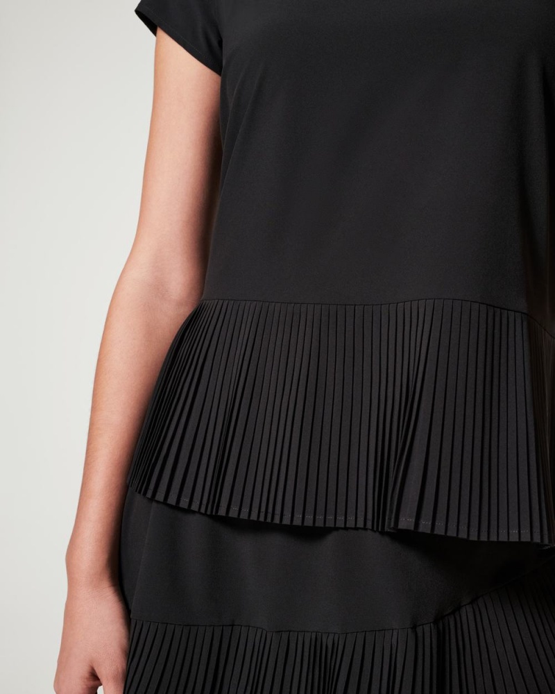 Tričko Spanx Yes, Pleats! Černé | 3647198-NI