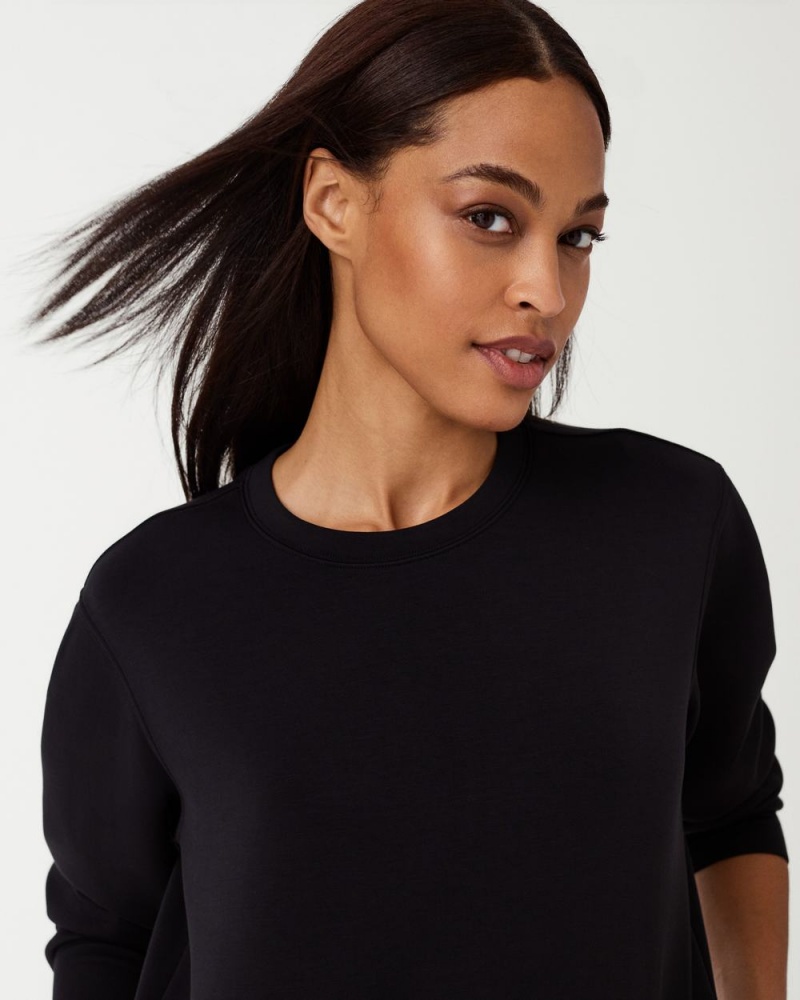 Šaty Spanx AirEssentials Crew Neck Černé | 6702315-YX