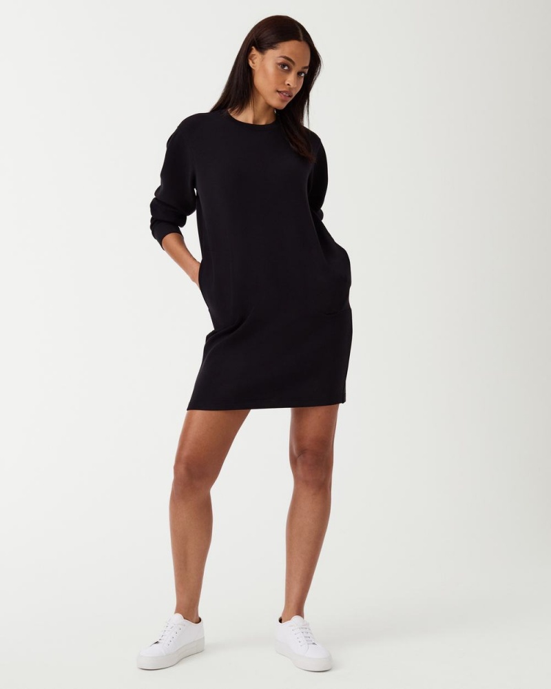 Šaty Spanx AirEssentials Crew Neck Černé | 6702315-YX
