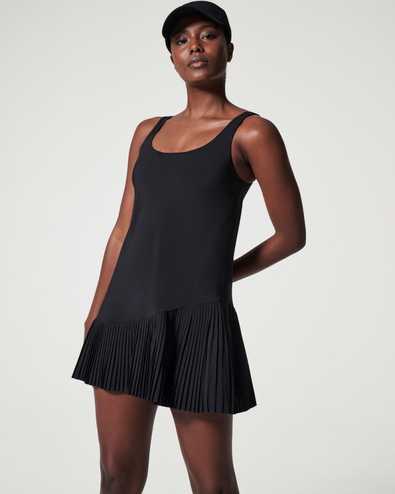Šaty Spanx Yes, Pleats! Černé | 5976234-UQ